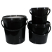 Black Buckets With Lids